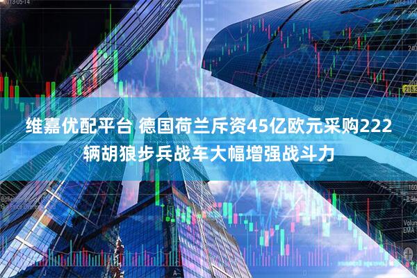 维嘉优配平台 德国荷兰斥资45亿欧元采购222辆胡狼步兵战车大幅增强战斗力