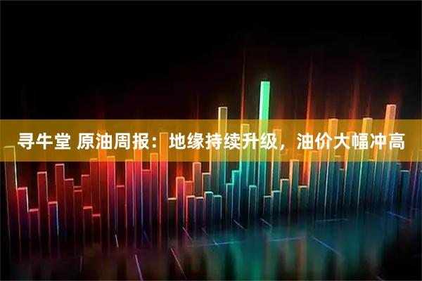 寻牛堂 原油周报：地缘持续升级，油价大幅冲高