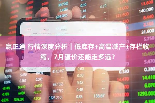 赢正通 行情深度分析|低库存+高温减产+存栏收缩,7月蛋价还能走多远?